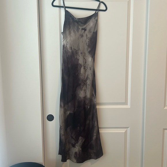 Purple and Black Water Color Slip Dress - Picture 1 of 5